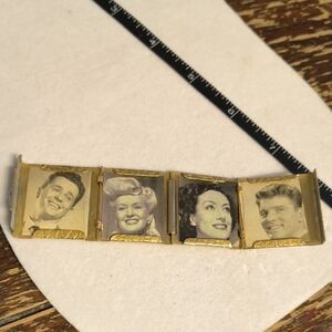 Antique Folding Picture Holder , Can Be Made A Keychain , Necklace